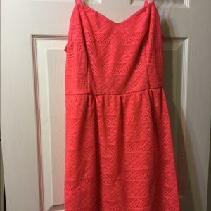 M hot pink lace mini dress